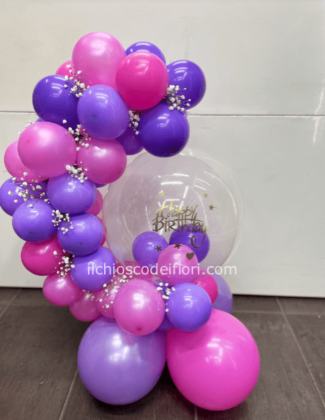 composizione di palloncini semi arco